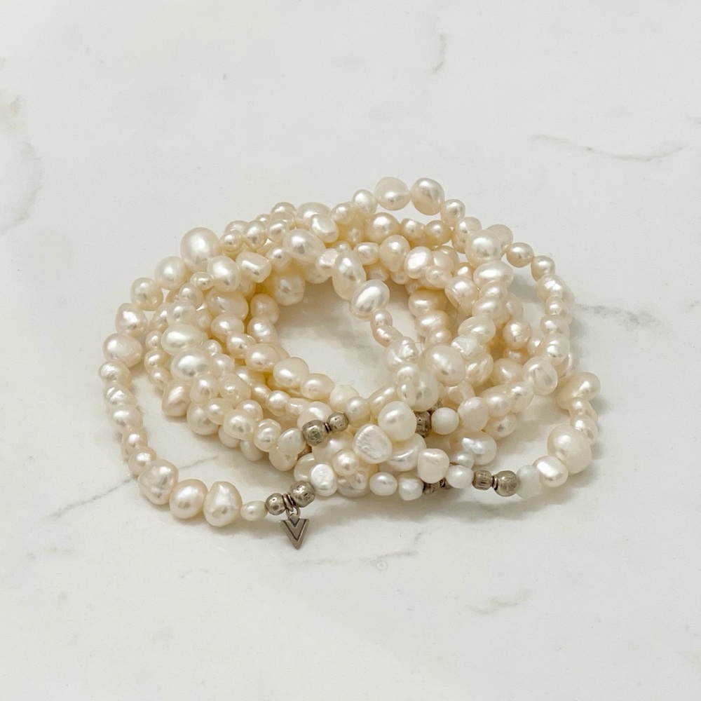 Silpada B1601 'Goddess' freshwater pearl bracelet 7 Pc - Picture 5 of 5